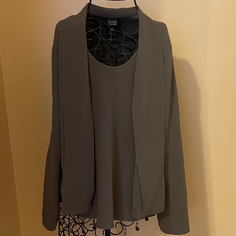 Eileen Fisher Women's Charcoal Blazer